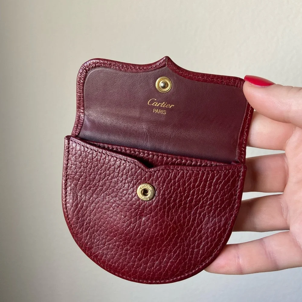 Must de Cartier leather coins wallet